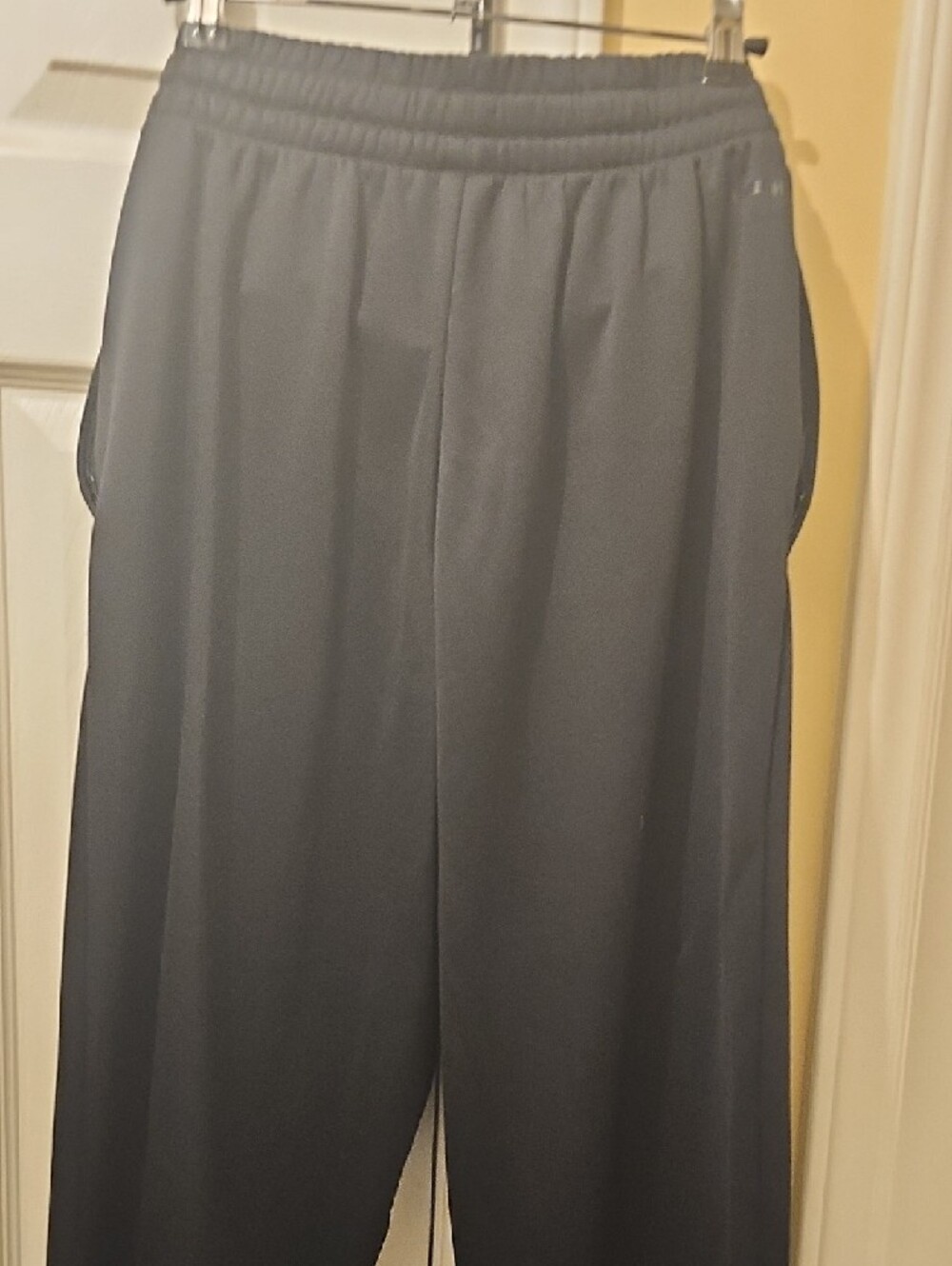 adidas Black Track Pants with White Logo Accent - Picture 4 of 6